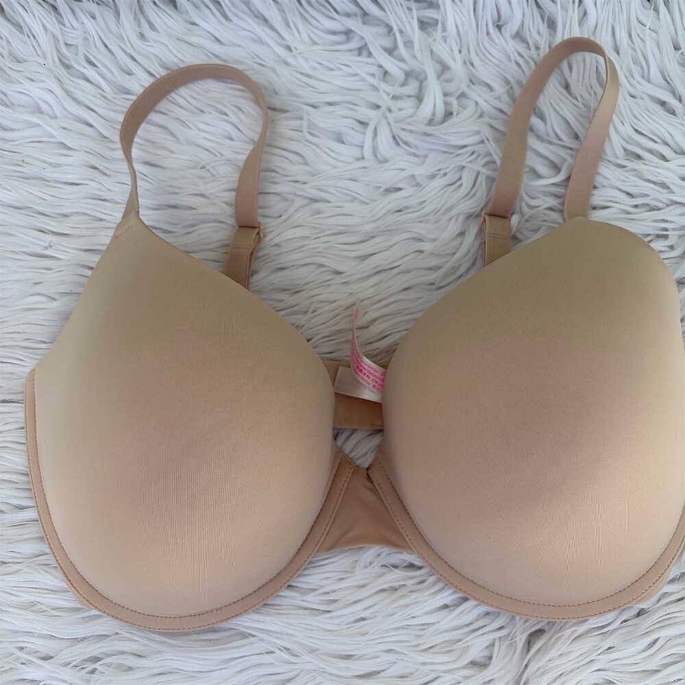 Victoria's Secret PINK Wear Everywhere Push-Up Bra Beige 36DDD Underwire